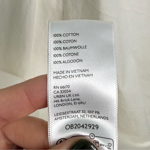 Urban Outfitters Kimchi Blue Rebecca Lace Trim Babydoll Mini Dress S - Picture 5 of 6